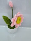 Twisted stick plum blossom finished product sunflower tulip simulation flower book study desk decoration small potted plant for Teachers' Day Item Picture